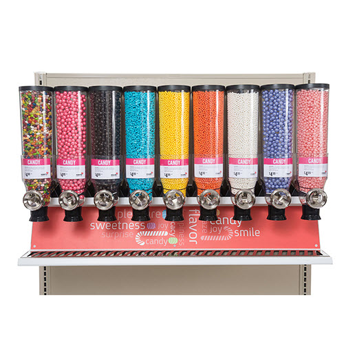 Bulk Food Dispenser Gondola Shelf System