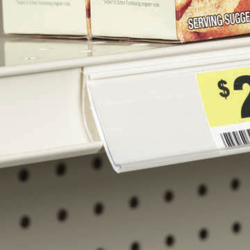 Shelf Channel Accessories Midwest Retail Services Data Trax Snap In Tag Holder With Hood
