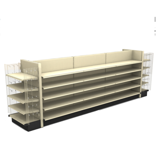 12' Gondola Island Retail Merchandiser - Beige