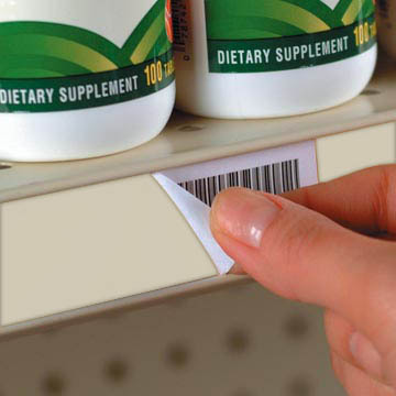 Label Release for C-Channel Shelves, Non-Adhesive