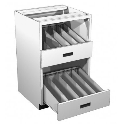 Lozier Metal Vial Drawer Unit