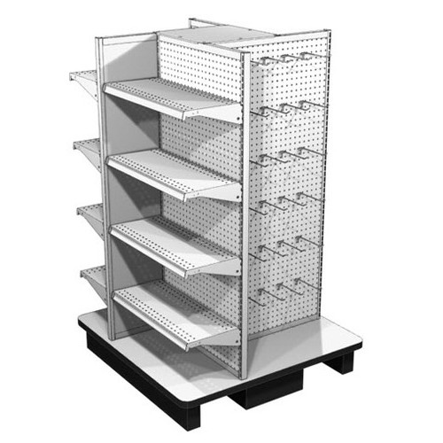 Four Way Displays Midwest Retail Services, Gondola Shelving On Wheels
