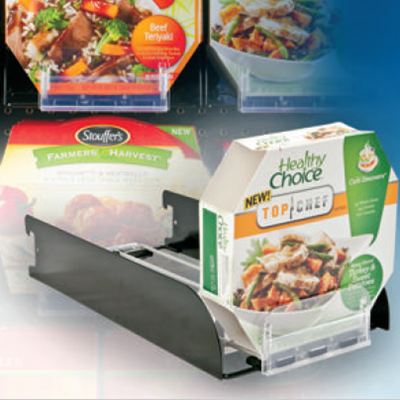 Frozen Food Pusher Trays, Bar Mount