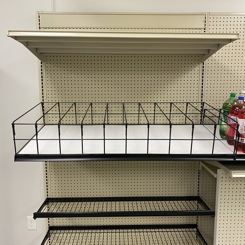Gravity Feed Display Shelves
