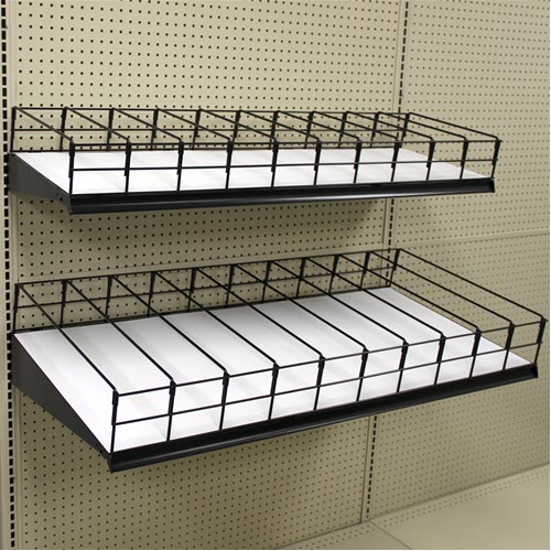 Gravity Feed Display Shelves