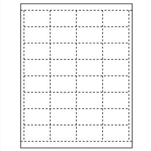 Paper Tags for Price Channel and Pegboard, 32 per sheet